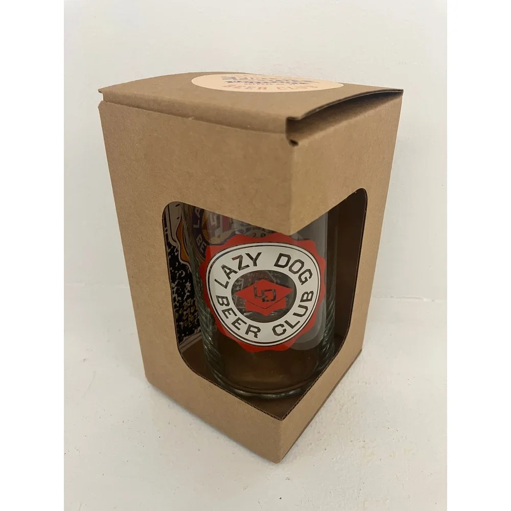 NWT Lazy Dog Beer Club Pint State University Release No 31 Can Glass Brewery Fan